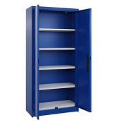 Stahlschrank C 2000 Acurado 092600-000 S10000 enzianblau 93,0 x 40,0 x 195,0 cm, aufgebaut